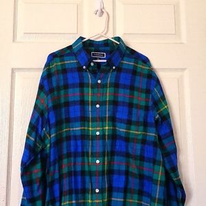 Club room green and blue long sleeve shirt size XL